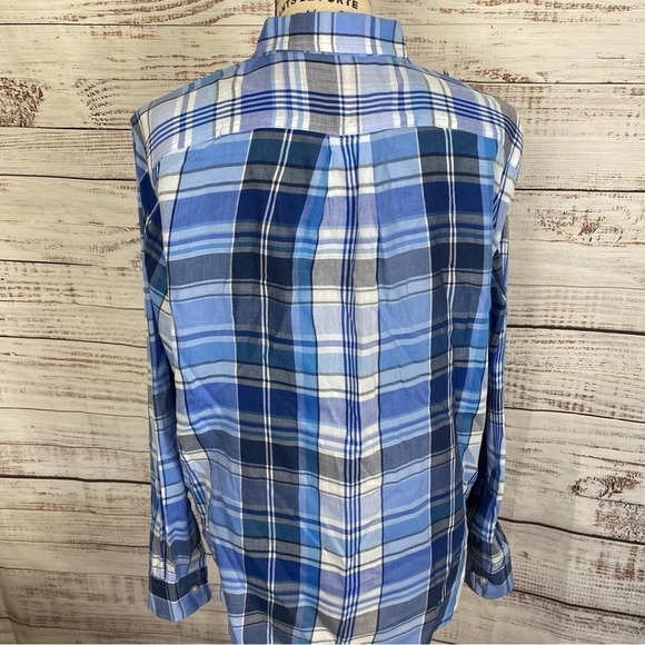 LAUREN RALPH LAUREN PLAID SIZE XL LIGHTWEIGHT SHIRT - Picture 2 of 7